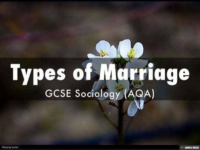 Types of marriage sociology